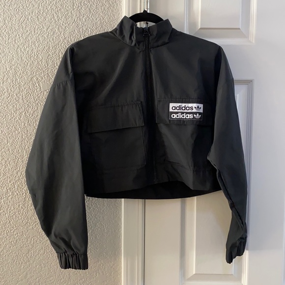 Adidas Originals Ryv Cropped Jacket In 